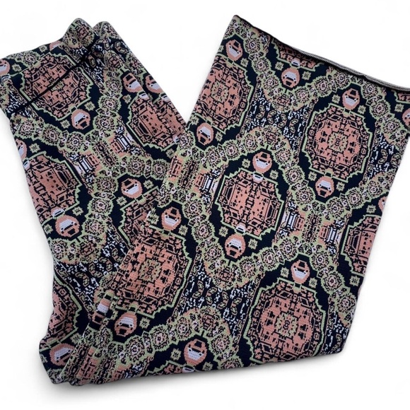 Free People Sun In The West Wide Leg Pants | Size L | Boho Knit - Picture 10 of 10